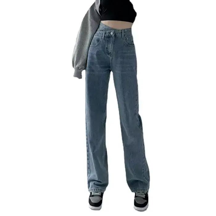 Jean Vintage à Jambes Larges pour Femme