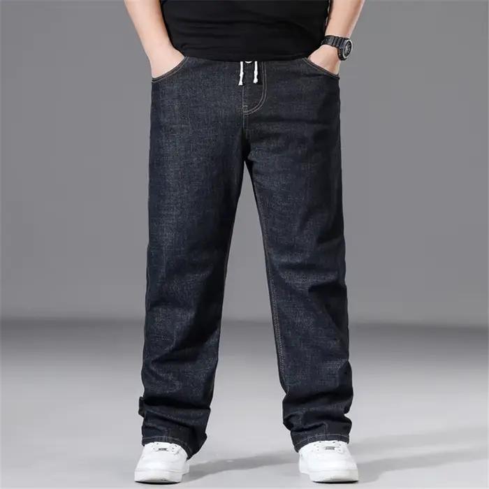 Jeans décontractés baggy pour homme en toile adoucissante, coupe ample, style moderne, pour toutes les saisons et occasions quotidiennes