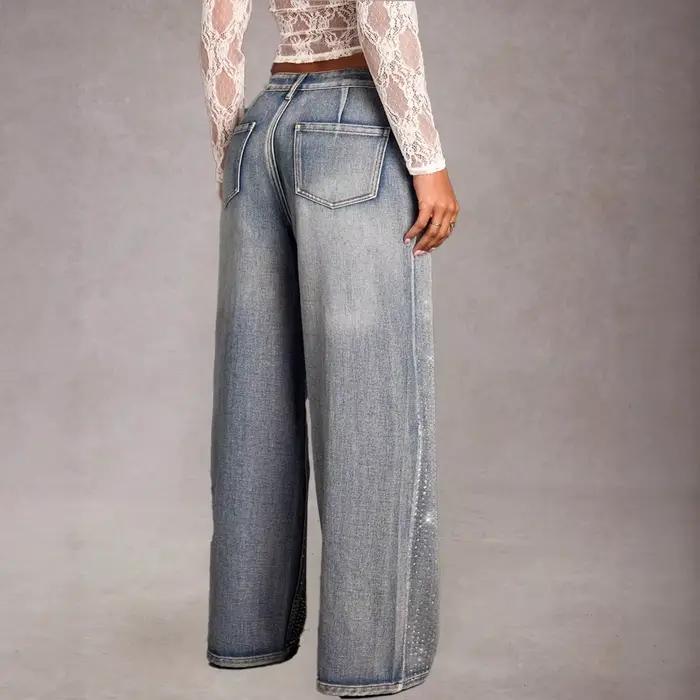 Jean droit en denim pour femme 2026