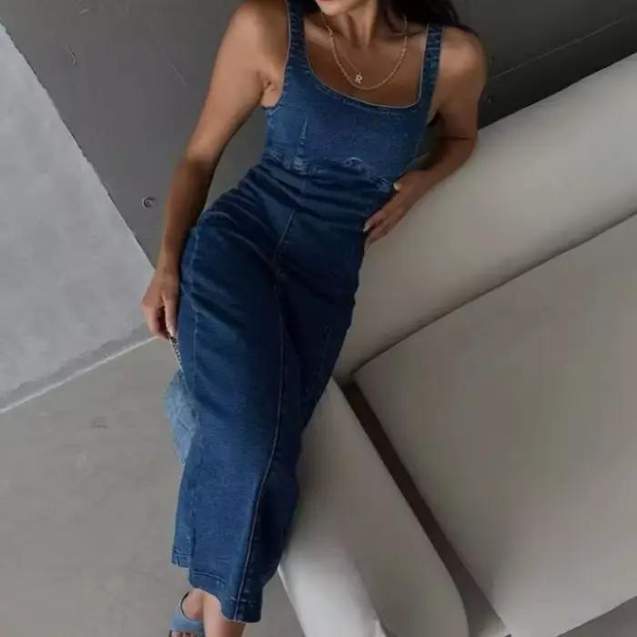 Robe en Jean Corset Vintage pour femmes
