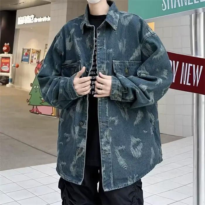 Vestes en Denim Jacquard pour hommes