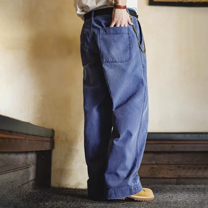 Jean en toile vintage délavée Maden pour homme