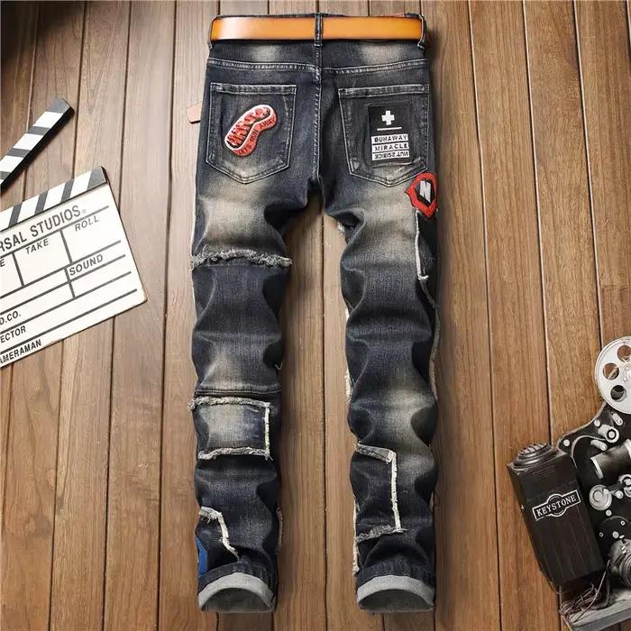Pantalon slim à tuyau serré pour homme