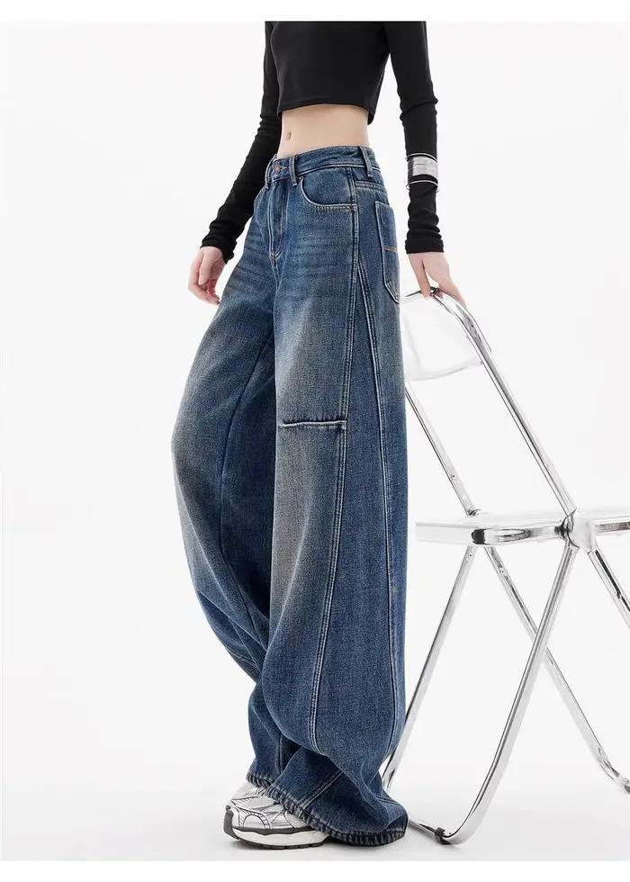 Jean large Y2K pour femme