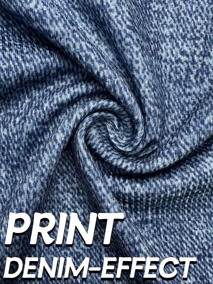Pantalon évasé en Denim imprimé