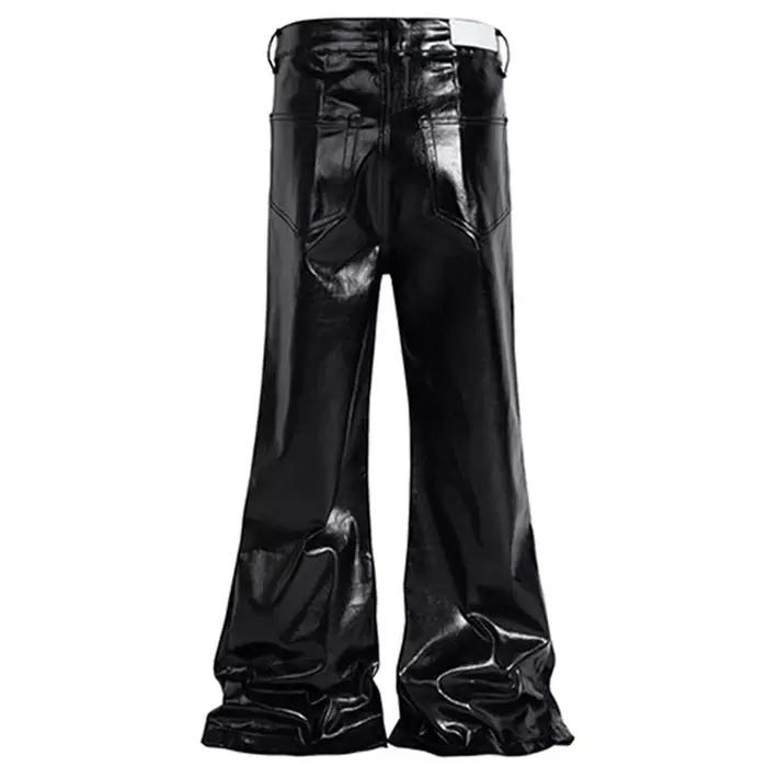 Jean Évasé en Denim pour Homme, Pantalon de Luxe Noir à la Mode, Style Hip Hop à Military, Pour Tous les Jours et Occasions Spéciales