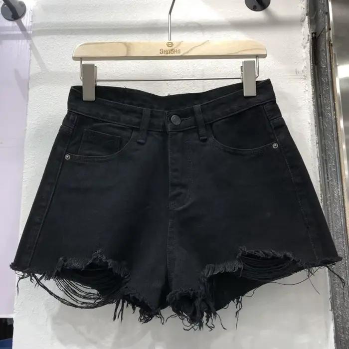 Shorts en jean extensibles tendance pour femme