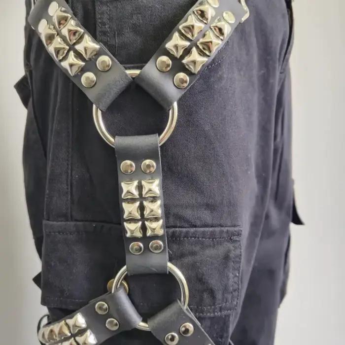 UYEE jambe gothique pour jean harnais noir Hip Hop