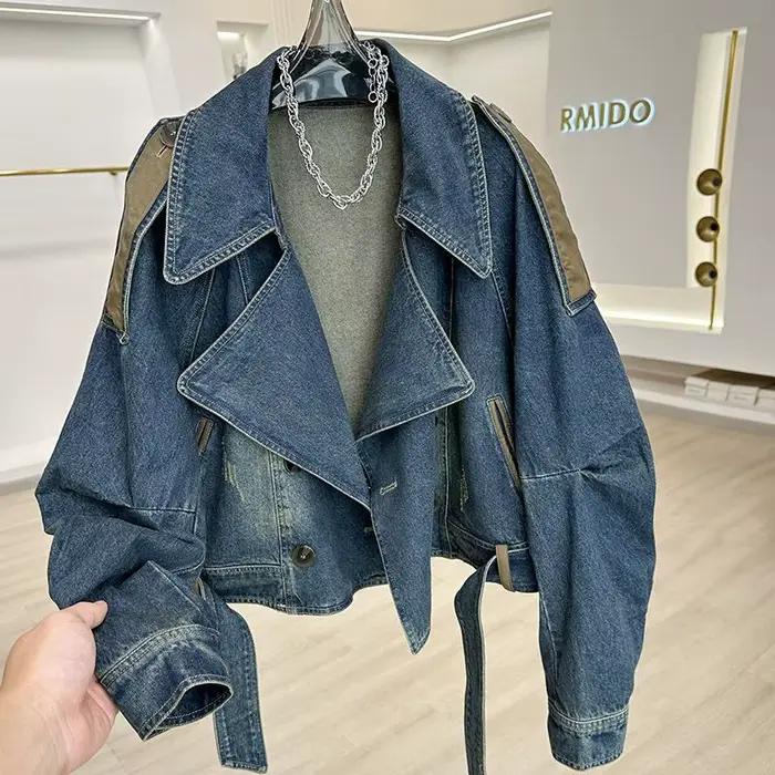 Veste en jean bleu Vintage pour femme