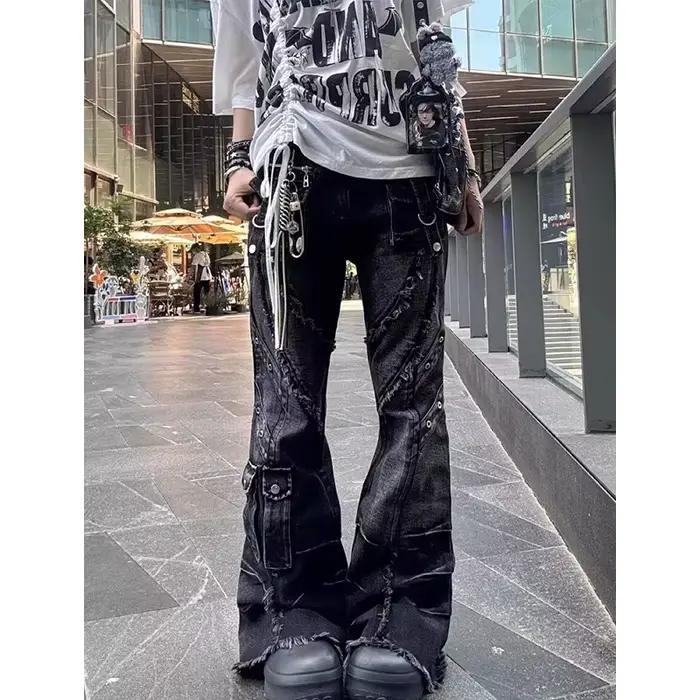 Jean évasé Baggy Y2k pour femmes