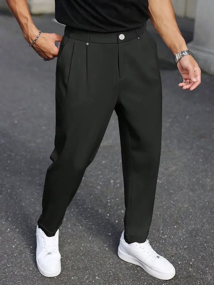 Pantalon décontracté à jambe droite pour homme Bizformal