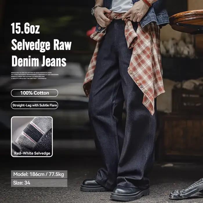 Jeans en denim brut selvedge vintage Maden 15