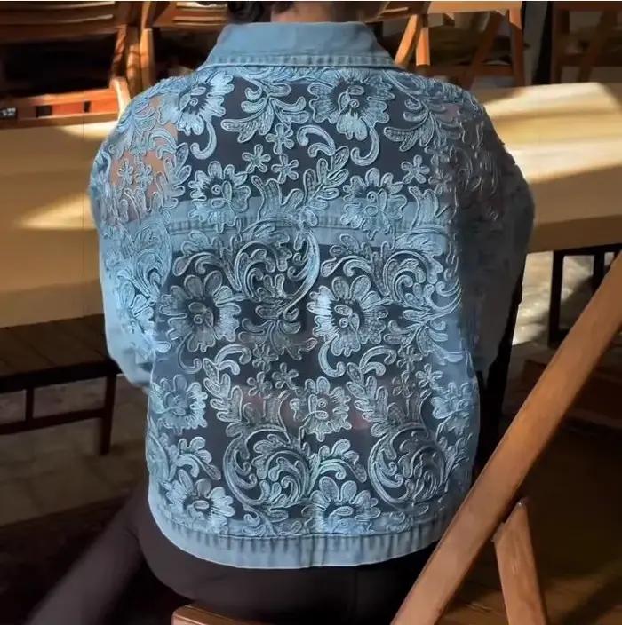 Manteau en jean pour femme