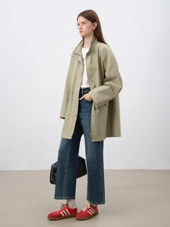 Jean court en coton élastique pour femme