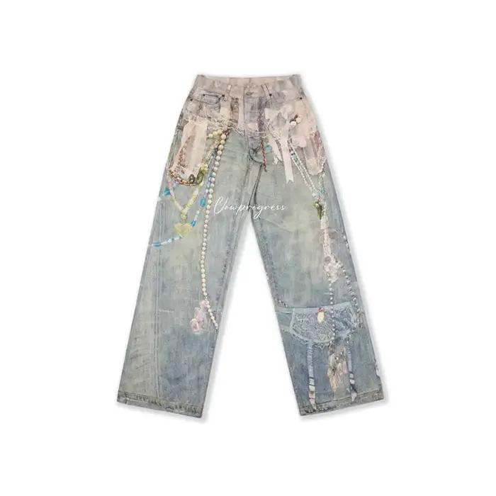 Jean ample pour femme printemps-automne