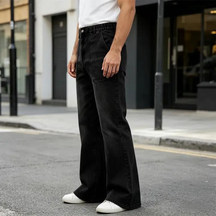 Pantalon en jean évasé pour homme