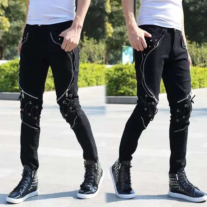 Jeans slim en denim pour hommes