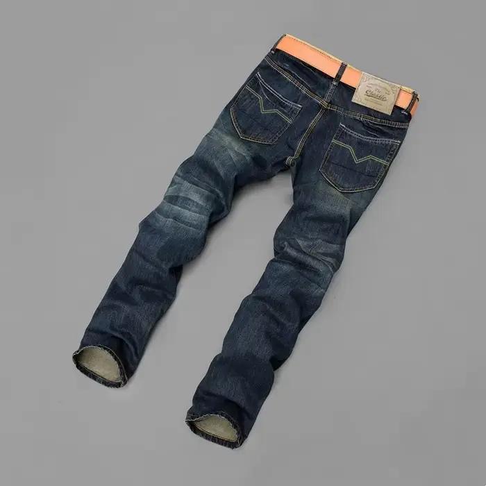 Jean Rétro pour Homme, Pantalon Long Décontracté