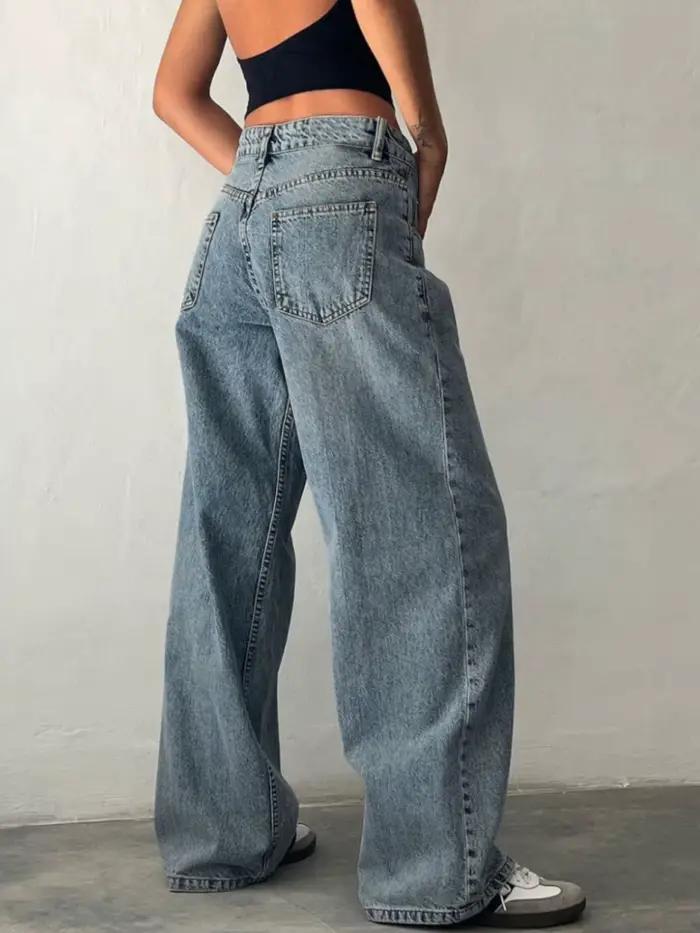 Jeans baggy Y2K pour femmes