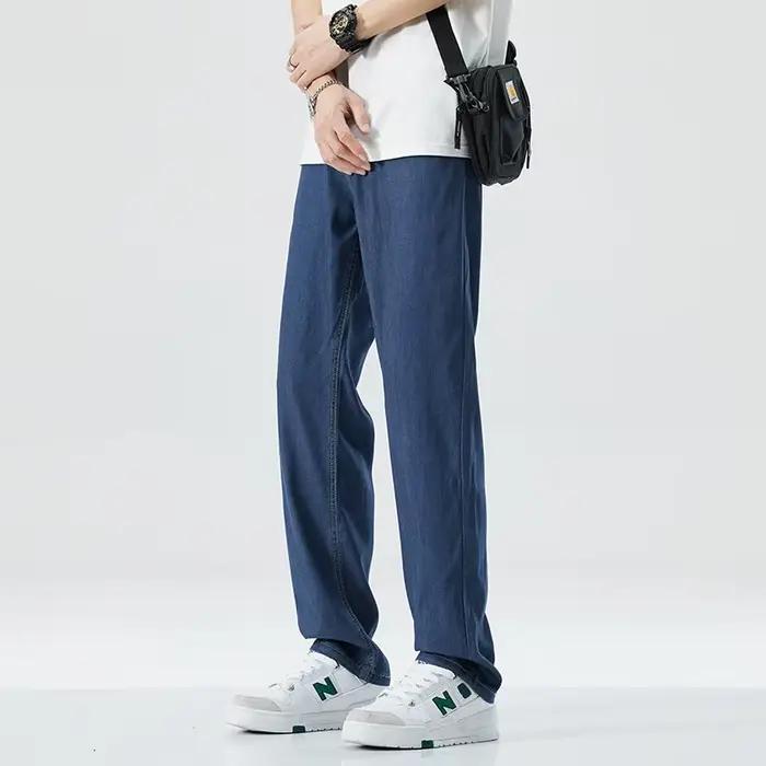 Tencel – pantalon en denim pour hommes