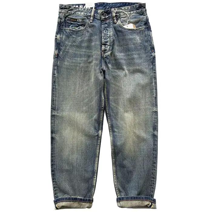 Jean en denim selvedge bleu indigo japonais pour homme