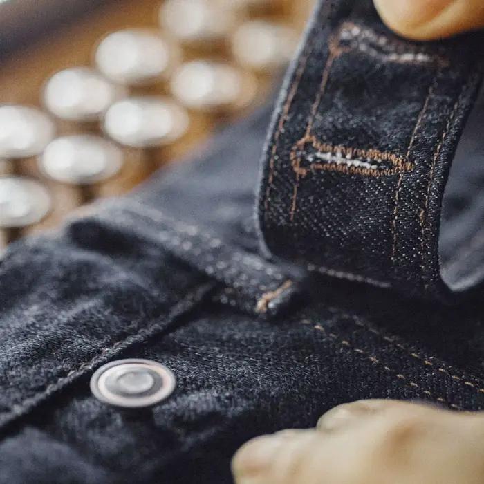 Jean Vintage MADEN pour Hommes en Denim 9.7oz, Style American Retro, Pantalon Bleu Délavé, Occasions Quotidiennes