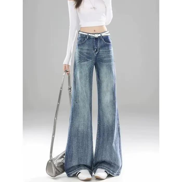YIBASHU Jean évasé pour femme