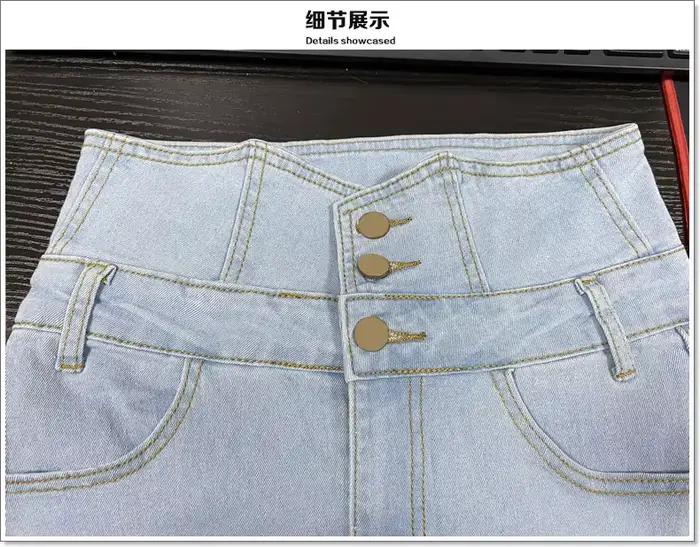 Pantalon crayon jean femme décontracté en denim épais pour printemps été kalenmos pantalon longueur cheville style y2k
