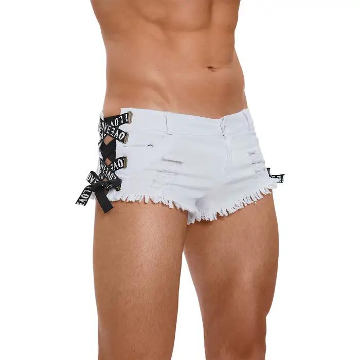 Shorts en jean ultra-courts pour hommes