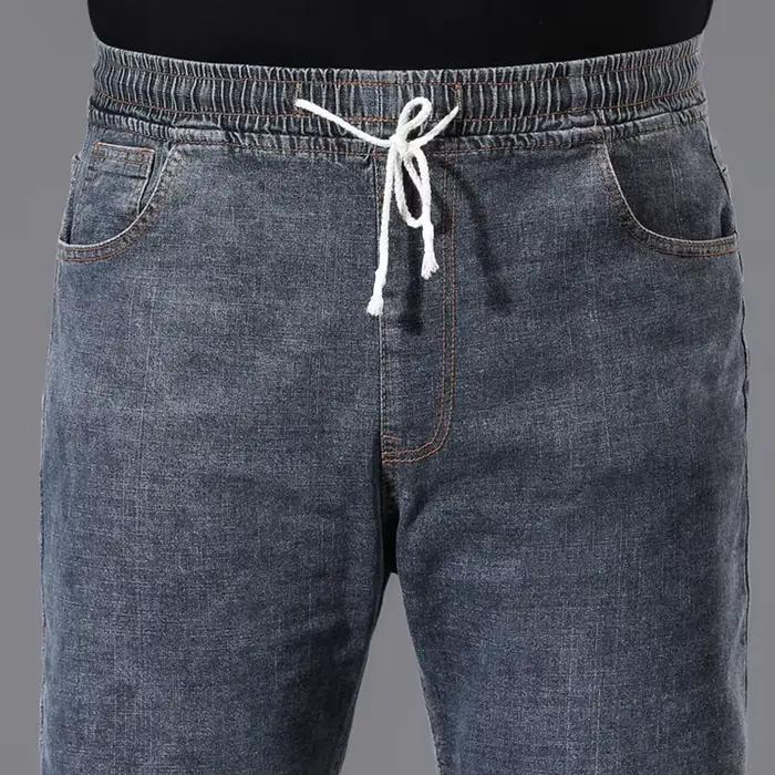 Jeans décontractés baggy pour homme en toile adoucissante, coupe ample, style moderne, pour toutes les saisons et occasions quotidiennes