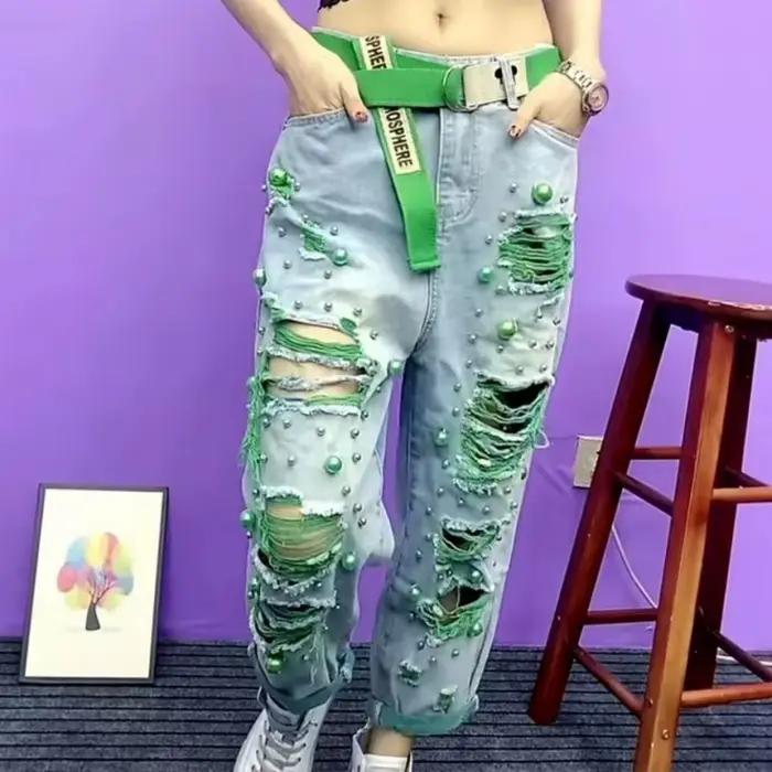 Nouveau Pantalon en jean tendance Printemps-Été 2026 pour femme