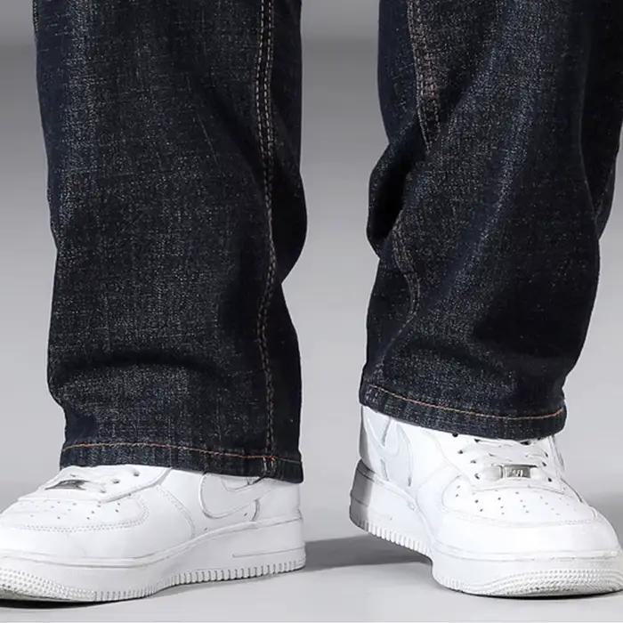 Jeans décontractés baggy pour homme en toile adoucissante, coupe ample, style moderne, pour toutes les saisons et occasions quotidiennes