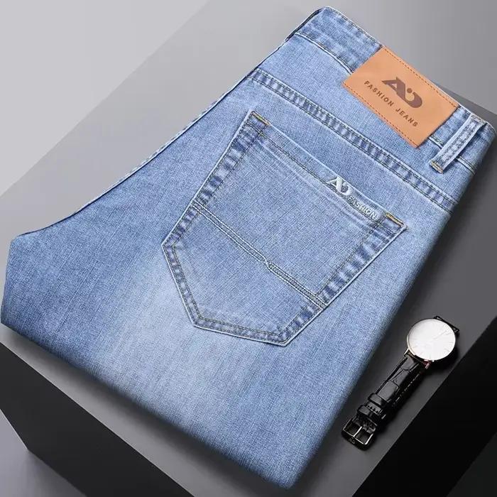 Jean Droit Confortable Homme 2026 – Meilleur Prix – Denim Élastique – Style Business Décontracté – Pantalon de Haute Qualité