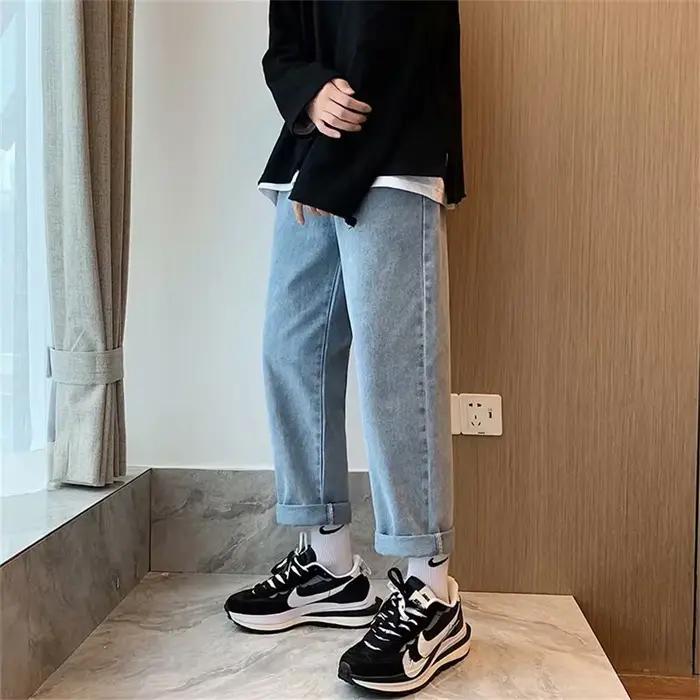 Taille élastique Denim pantalon jean hommes