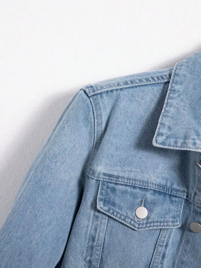 Veste en jean pour homme pour le printemps et l'automne. Manteau