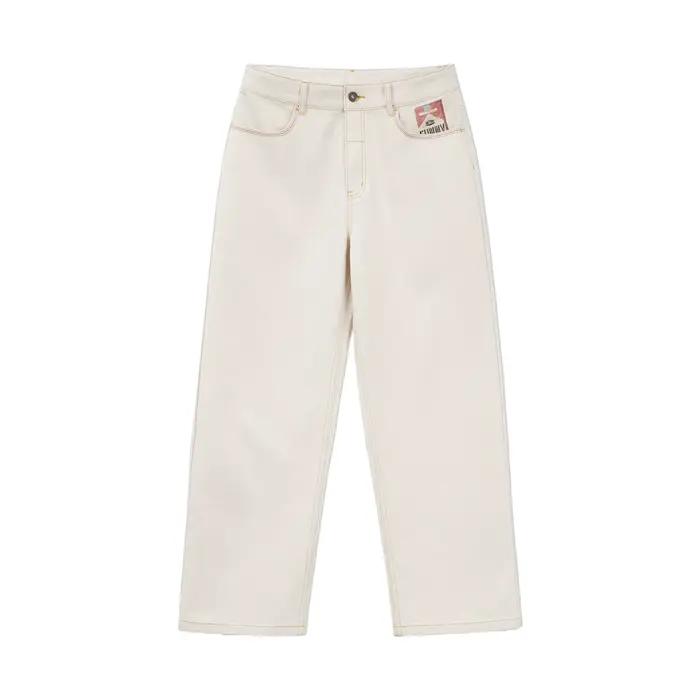 Jeans blancs vintage pour homme Maden