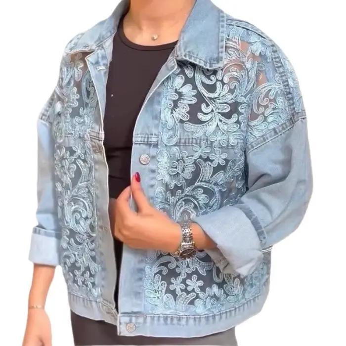Manteau en jean pour femme