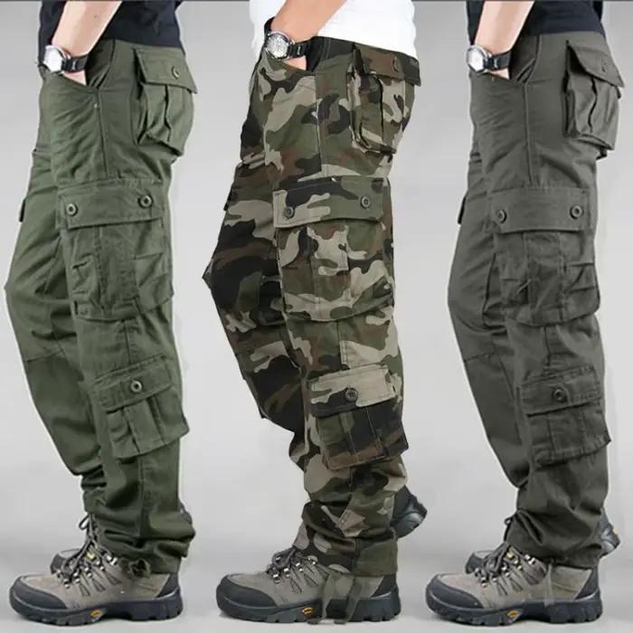 Hommes Cargo Pantalon ample armée tactique