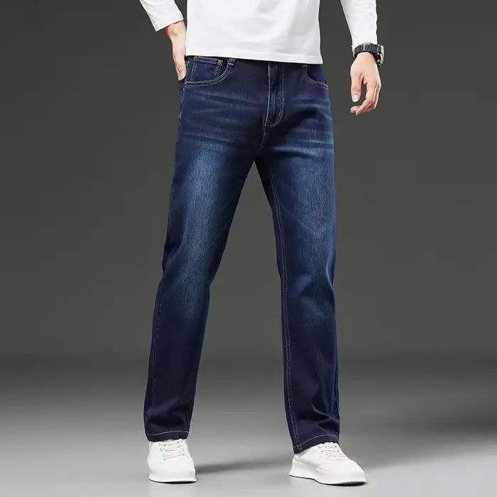 Jeans amples à jambe droite pour homme