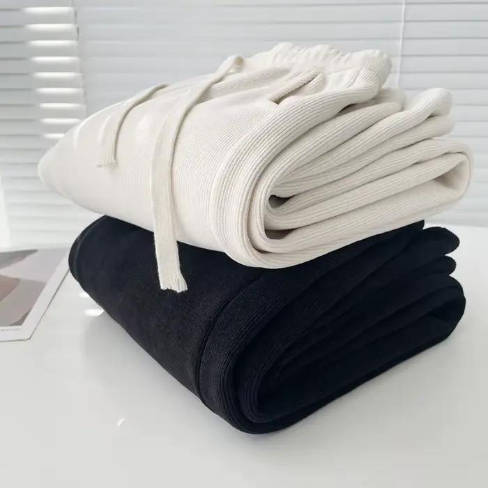Sherpa – pantalon à jambes larges pour femme, taille haute, décontracté, ample, droit, nouvelle collection hiver