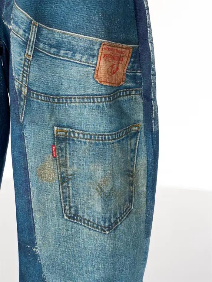 Jeans Baggy Empilé à Jambes Larges pour Femme Style Punk Grunge Y2K Occasions Spéciales Garde-Robe Mode Rebellon