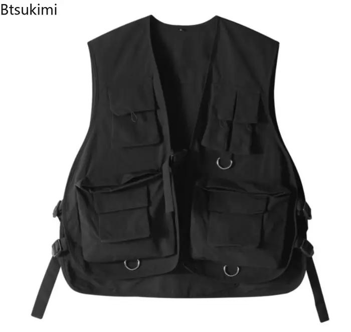 Gilets Cargo Multi-Poches Décontractés Hommes Femmes Polyvalents Avec Poches Pratiques Pour Toutes Les Saisons Occasions Spéciales
