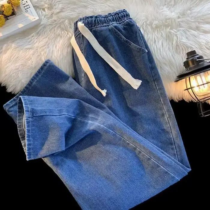 Jean ample tendance coupe droite pour homme – Style coréen