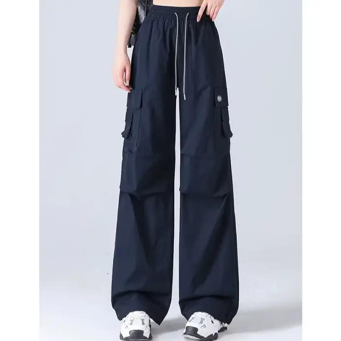 Pantalon Cargo élégant taille haute