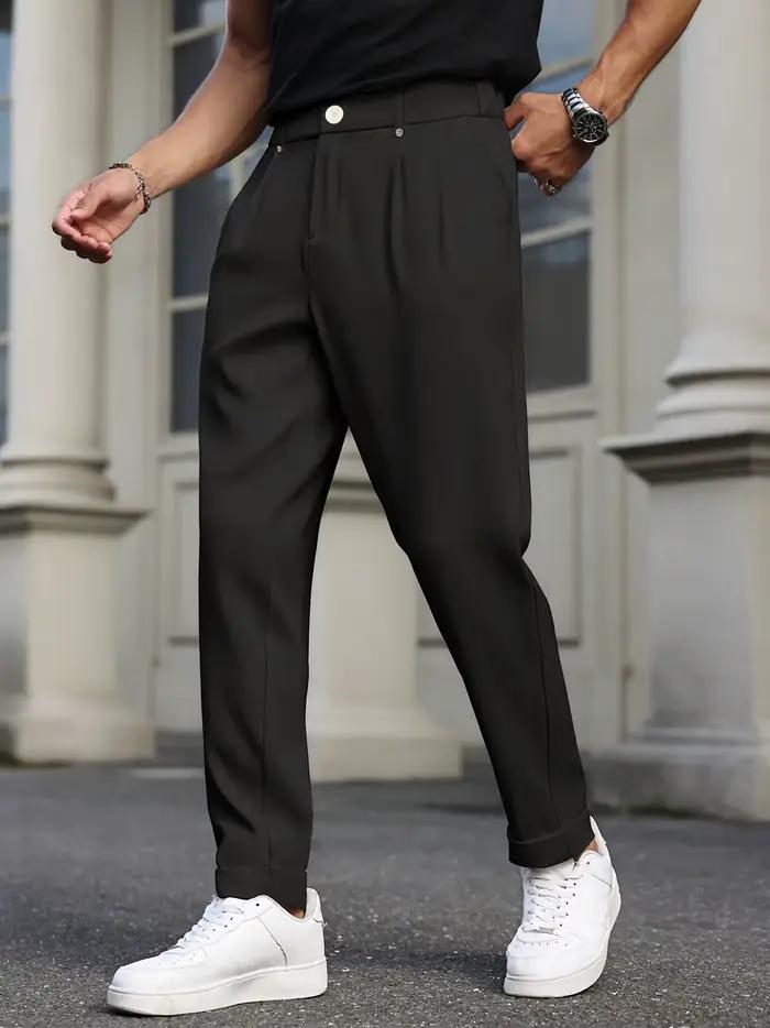 Pantalon décontracté à jambe droite pour homme Bizformal
