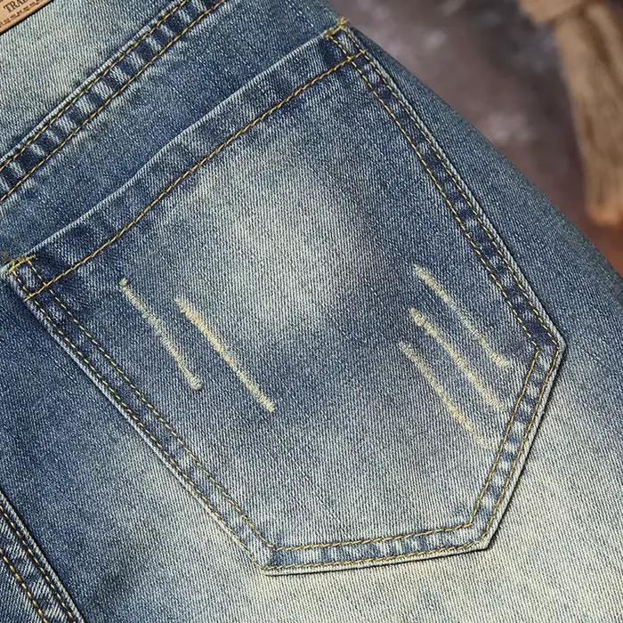 Shorts en jean déchirés pour hommes européens et américains