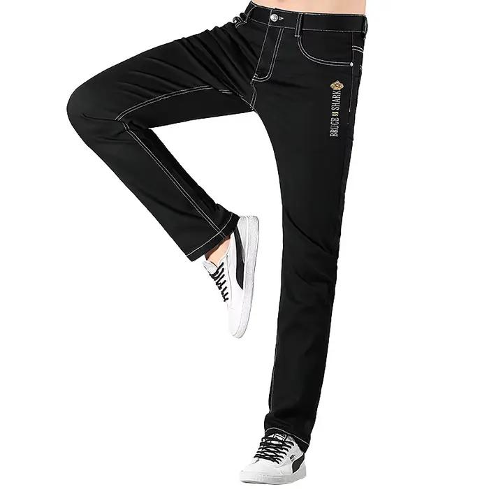 Jean décontracté en coton extensible pour hommes