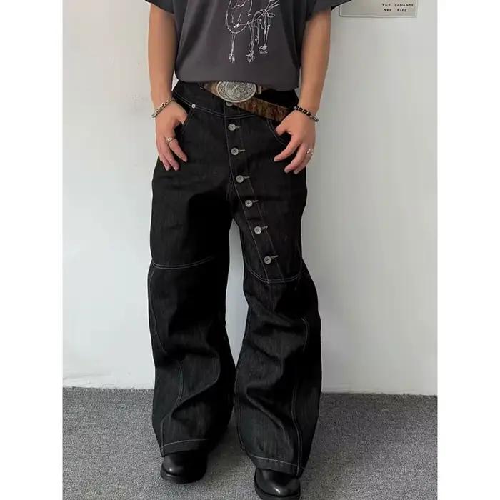 Jean noir taille haute pour femme