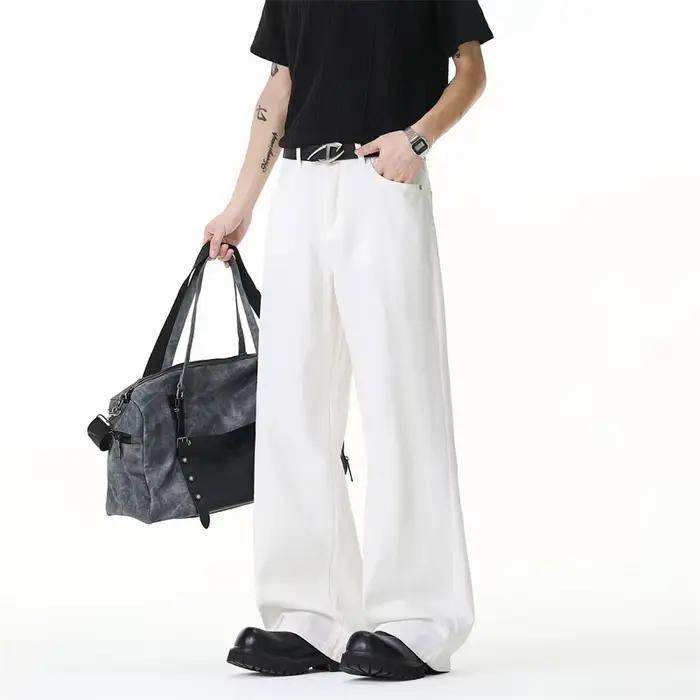 IEFB Maillard – jean blanc en pur coton pour hommes