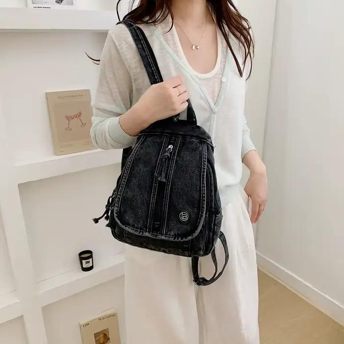 Sac à dos en jean tendance pour femme